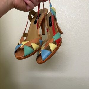 DKNY Colorful Strappy Heels